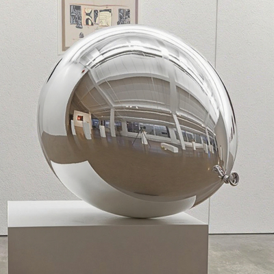 Moderne Innenausstellungs-Galerie Kunst Dekor Polierte Edelstahl Ballon Skulptur Hergestellt von Sculpture Factory