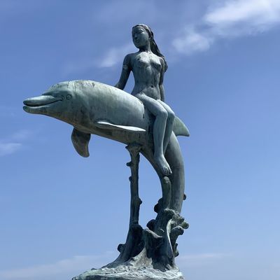 Ein guter Preis. Outdoor Metal Art Decor Bronze Copper Mermaid Life Size Sculpture Statue Online