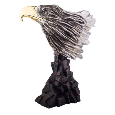 Metal Art Animal Eagle Bronze and Stainless Steel Sculpture