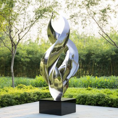 Ein guter Preis. Custom Modern Public Decoration Stainless Steel Spiral Sculpture Online