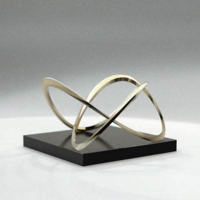Ein guter Preis. High-Gloss Golden Intertwined Sculpture - Luxury Interior Art Decoration for Commercial Space Online