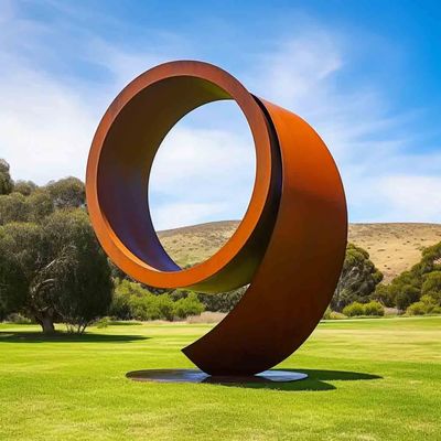 Ein guter Preis. A Monumental 5-Meter Corten Steel Sculpture Inspired by the Form of Nine Online