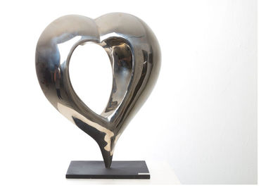 Ein guter Preis. Herz-Form-Polieredelstahl-Skulptur für Innenausstattung ST078 Online