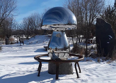 Ein guter Preis. Zeitgenössische Stadt-Metallskulptur polierte im Freien Edelstahlmaterialien Online