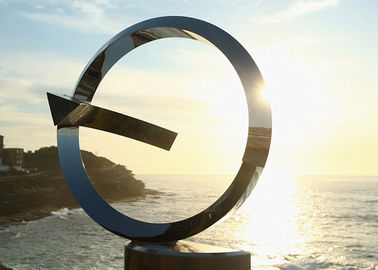 Ein guter Preis. Mainstream-Metallskulptur im Freien, Dekorations-Edelstahl-Kreis-Skulptur Online