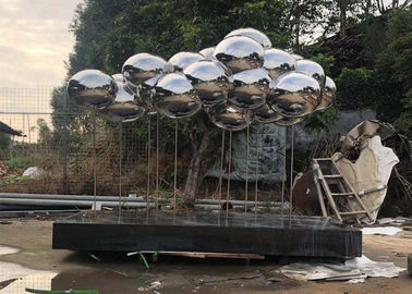 Ein guter Preis. Entwurfs-Wolken-Edelstahl-Skulptur-Spiegel poliertes Ende Wangstone ursprünglicher Online