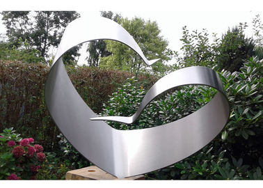 Ein guter Preis. Edelstahl-Skulptur des übersichtlichen Designs im Freien, gebürstete modernes Metallskulpturen im Freien Online