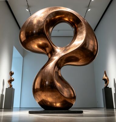 Ein guter Preis. Abstraktes Metallkunstdekor aus Bronze und Kupfer, Skulptur, Statue, Landschaftsgestaltung, öffentliches Kunstprojekt, Fertigung, Lieferant Online