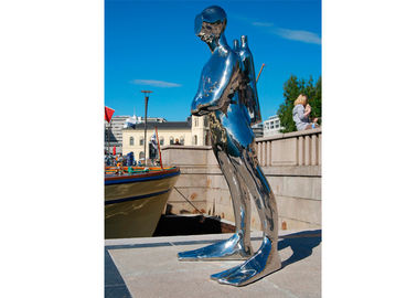 Ein guter Preis. Skulptur-Taucher-Skulptur der Spiegel-Polieroriginalgröße-SS für Dekoration im Freien Online
