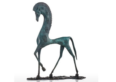 Ein guter Preis. Antiker Grünspan-lebensgroßer Bronzepferdestatuen-Casting-Endzusammenfassungs-Entwurf Online