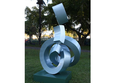 Ein guter Preis. Dekorative Edelstahl-Metallskulptur im Freien gemaltes Vollenden der modernen Kunst Online