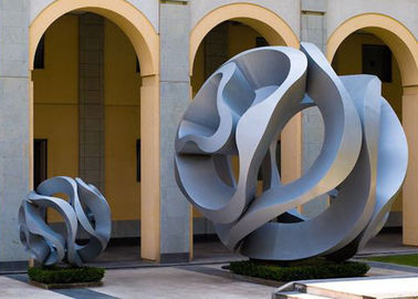 Ein guter Preis. Edelstahl-Skulptur der modernen Kunst im Freien für Garten, hohler Ball-Entwurf Online