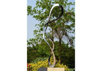 Attraktiver Edelstahl-abstrakte Skulptur der zeitgenössischen Kunst für Garten-Dekoration