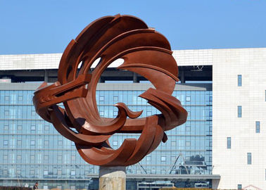Ein guter Preis. Moderne Art abstrakte Edelstahl-Drache-Skulptur-Landschaftsdekoration im Freien Online