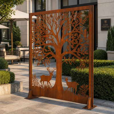 Ein guter Preis. Wetterfester Stahl Cortenstahl Outdoor Garten Landschaft Kunst Skulptur Online