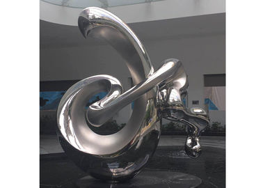 Ein guter Preis. Große Zusammenfassungs-Edelstahl-Skulptur poliertes Ende der zeitgenössischen Kunst Online