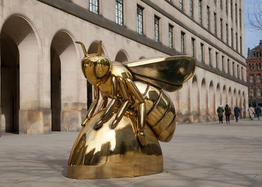 Ein guter Preis. Honig-Bienen-Skulptur-Korrosionsbeständigkeit der zeitgenössischen Kunst Titanend Online