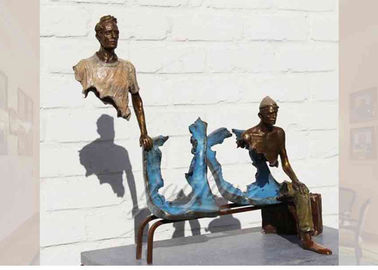 Ein guter Preis. Lebensgroßer Casting-Endreisend-Bronzeskulptur für Garten, Skulptur Brunos Catalano Online