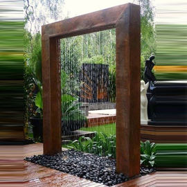 Ein guter Preis. BRUNNEN-Wasser-Eigenschafts-Skulptur Garten-Dekor-Tor-Entwurf Corten Stahl Online