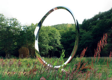 Ein guter Preis. Stärke der Metallgarten-Kunst-Skulptur-Edelstahl-Ring-Form-2.5mm im Freien Online