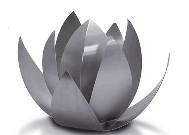 Ein guter Preis. Moderner Dekorations-Lotus-Skulptur-Edelstahl mit Sandstrahlen-Handwerk Online