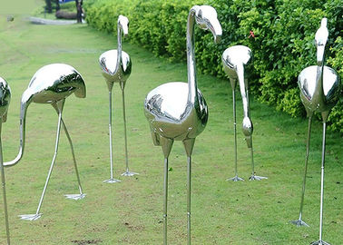 Ein guter Preis. Höhe der Garten-Dekorations-Polieredelstahl-Skulptur-Kran-Skulptur-100cm Online