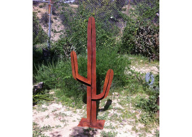 Ein guter Preis. Erstaunliche Stahlskulptur-Garten Entwurf Corten im Freien blüht Kaktus-Skulptur Online