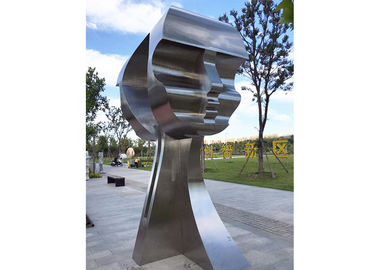 Ein guter Preis. Großes modernes Edelstahl-Kunst-Großhandel-Mann-Skulptur-mattes Finish im Freien Online