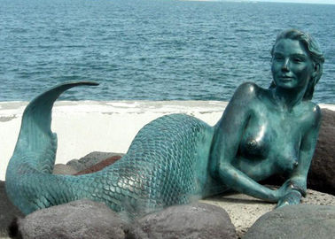 Ein guter Preis. Länge Soem der Dekorations-Meerjungfrau-Bronzegarten-Skulptur-200cm im Freien verfügbar Online