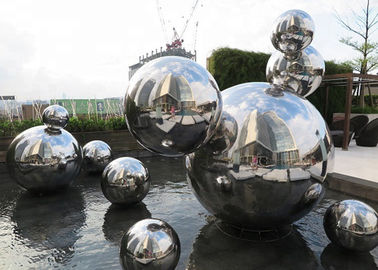 Ein guter Preis. Nach Maß hohler Ball der Spiegel-moderne Edelstahl-Skulptur-Polier316 Online