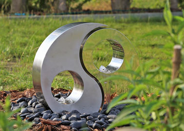 Ein guter Preis. Garten-Edelstahl-Skulptur poliert und Statuen moderner Kunst Matts Yin Yang Online