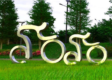 Ein guter Preis. Lebensgroßer Sport-Skulptur-Edelstahl-Radfahrenskulptur-moderne Art Online