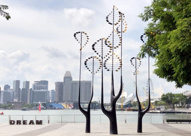 Ein guter Preis. Kinetische Kunst-Edelstahl-kinetische Wind-Skulptur-Dekoration im Freien Online