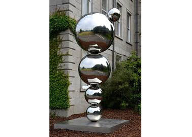 Ein guter Preis. Spiegel-Polieredelstahl-Skulptur-moderne Ball-Skulptur für im Freien Online
