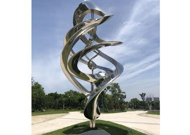 Ein guter Preis. Kundenspezifisches modernes Metallkunst-Skulptur-Edelstahl-Spiegel im Freien poliert für Garten Online
