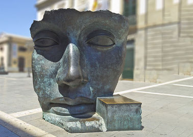 Ein guter Preis. Dekorations-Bronze-Statuen-kundenspezifische Bronzegesichts-Skulptur der modernen Kunst Online