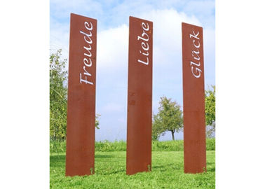 Ein guter Preis. Dekoration im Freien kundenspezifisches Stahllogo Corten, kundenspezifisches Logo Online