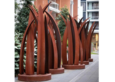Ein guter Preis. Stahlblatt-Skulptur zeitgenössischer rostiger Schweißens-Garten Corten Online
