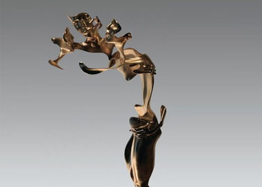 Ein guter Preis. Moderner Metallkunst-Dekor-Edelstahl-abstrakte Skulptur für Innenraum Online