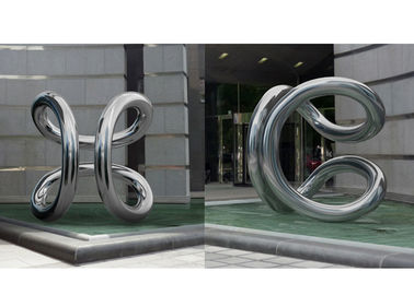 Ein guter Preis. Große Poliertorsions-Edelstahl-Eingangs-Skulptur für Stadtlandschaft Online