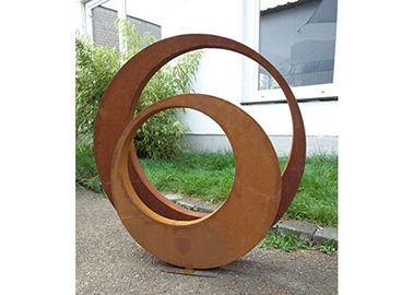 Ein guter Preis. Zeitgenössische Dekorations-Skulptur Stahl-Skulpturen 3D Corten im Freien Online