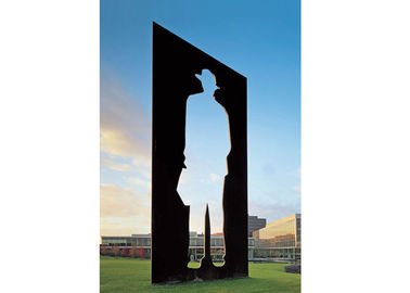 Ein guter Preis. Große Corten Stahlschulskulptur zeitgenössische Schule-Sculptrue Online