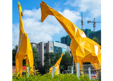 Ein guter Preis. Allgemeiner Stadt-riesiger Edelstahl-Giraffen-Skulptur im Freien für Stadtlandschaft Online