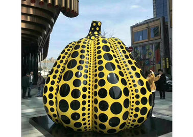 Ein guter Preis. Riesiger Edelstahl-gemalte Kürbis-Skulptur im Freien für Stadtlandschaft Online