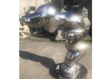 Ein guter Preis. Dekorations-Metallklammer-Skulptur, Edelstahl-Hundeskulptur Online