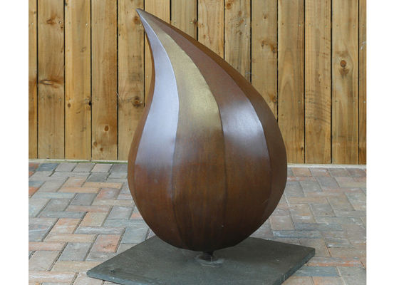Moderne Wasser-Tropfen-Skulptur-StahlSondergröße Corten dekorative
