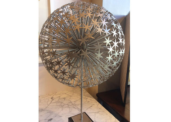 Ein guter Preis. Sondergröße-moderne Art Stainless Steel Dandelion Ball-Skulptur Online
