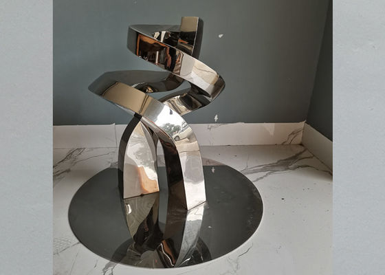 51cm Höhen-moderne Polieredelstahl-Skulptur für Tischschmuck