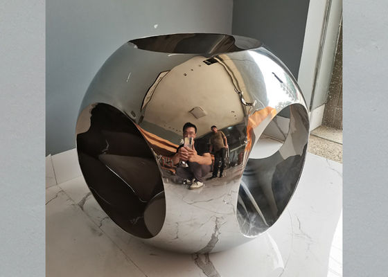 Polier-45cm Ball-Skulptur Edelstahl-316 für Hauptdekor