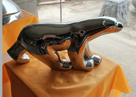 Dekorative Polieredelstahl-Bärn-Skulptur